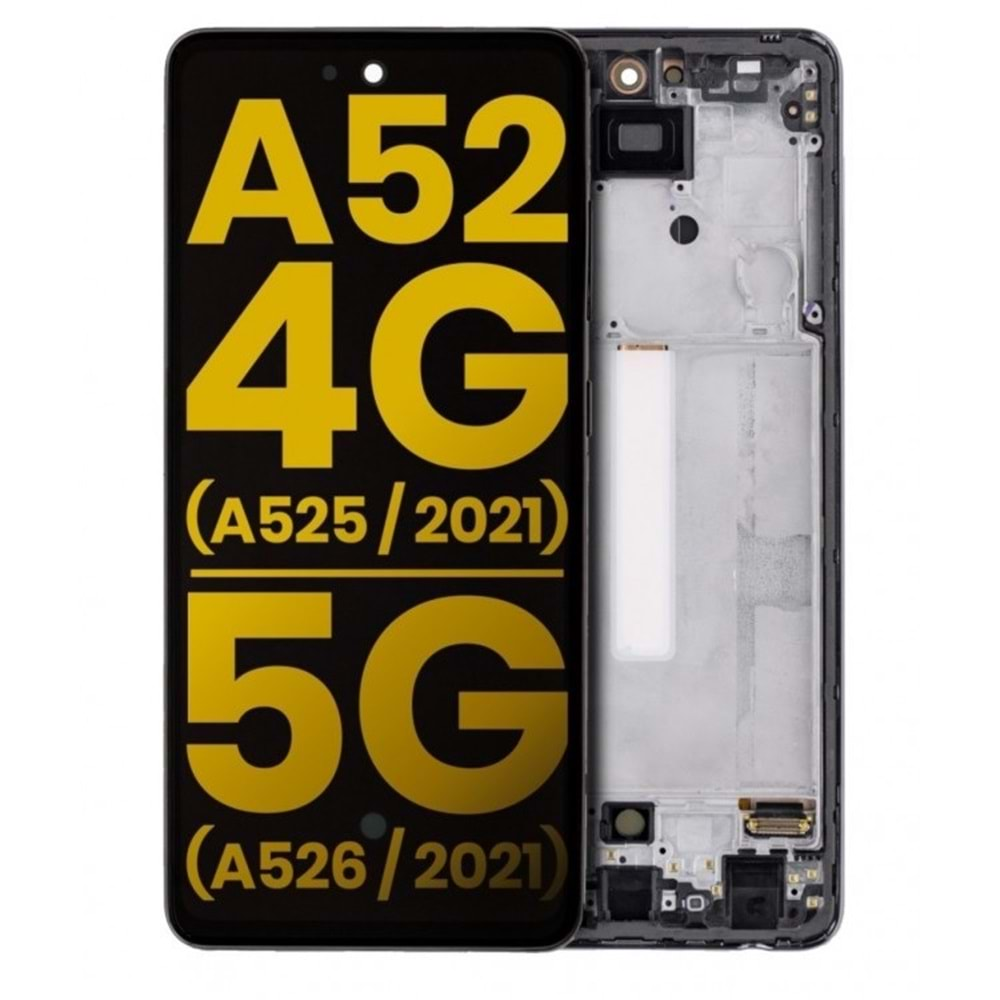 SAMSUNG A52 (A525) SİYAH ÇITALI EKRAN