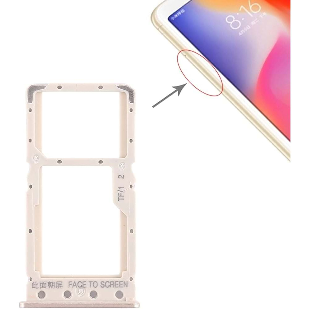 XİAOMİ REDMİ 9 SİM TEPSİSİ - ROSE GOLD - YSR