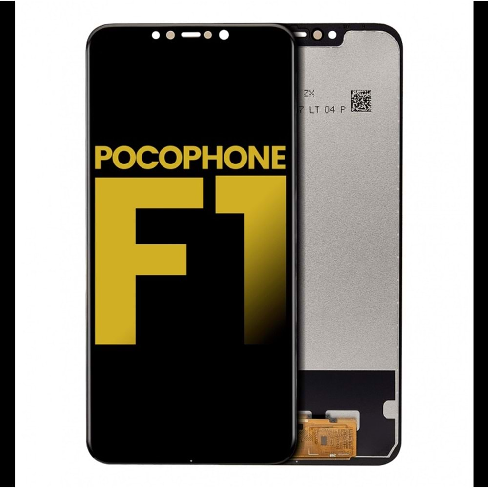 XİAOMİ POCOPHONE F1 ORJ (SİYAH) EKRAN ÇITASIZ - BLACK - YSR