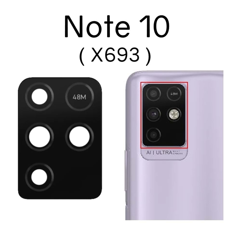 İNFİNİX NOTE 10 X693 KAMERA LENSİ