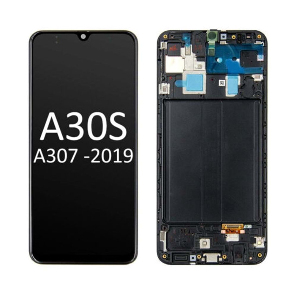 SAMSUNG A30 S (A307) SİYAH OLED EKRAN ÇITALI
