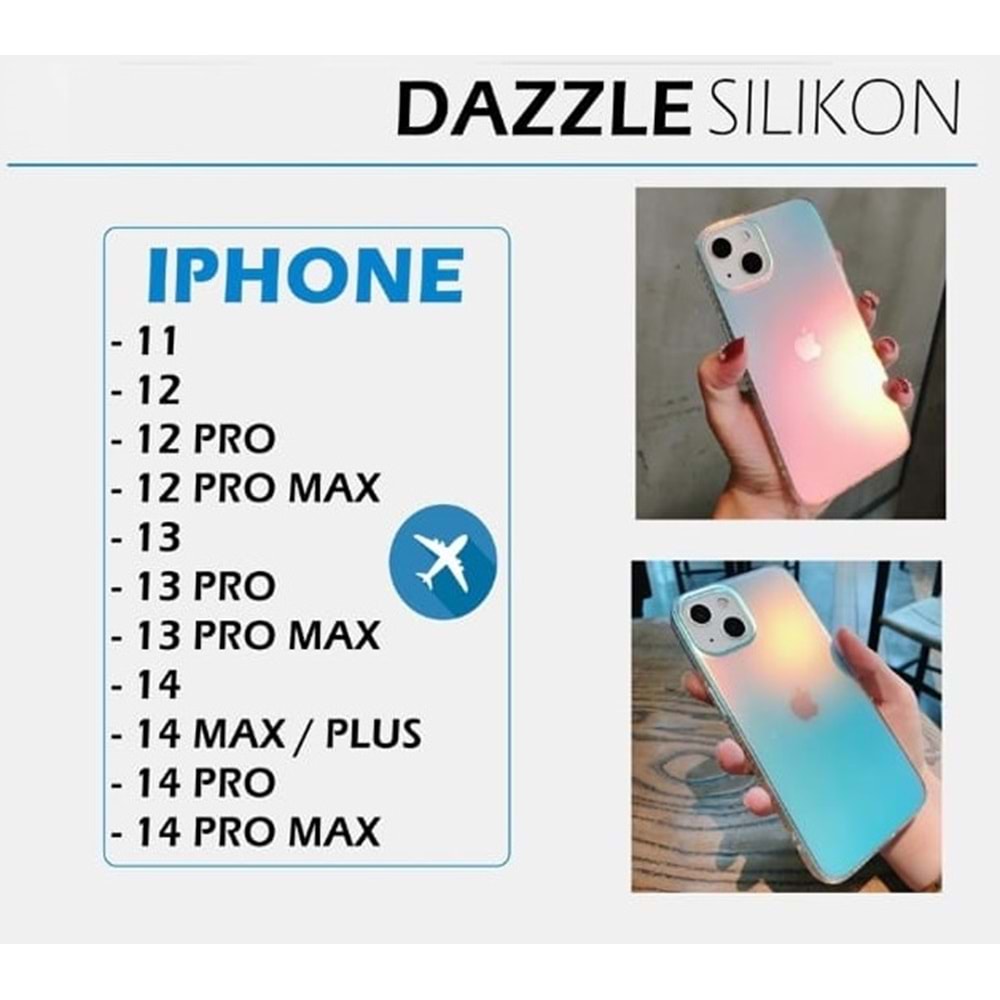 DAZZLE KAPAK UÇAK - APPLE - XR - TRANSPARENT - YSR