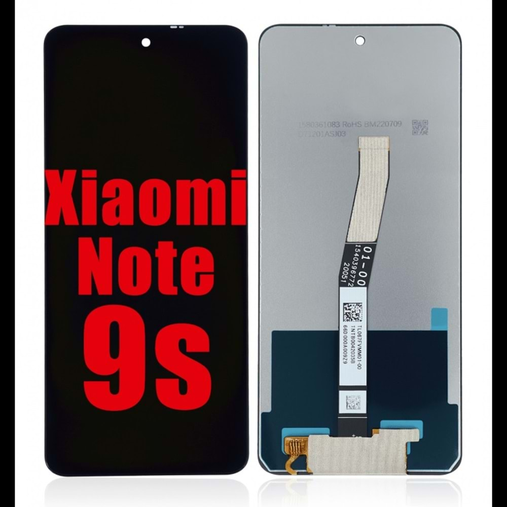 XİAOMİ REDMİ NOTE 9S-NOTE 9 PRO (SİYAH) ÇİN ORJ EKRAN ÇITASIZ