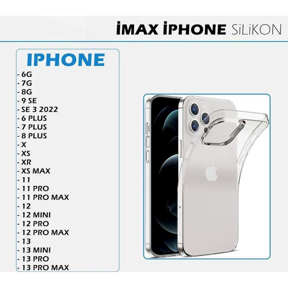 APPLE - İPHONE 12 PRO MAX - TRANSPARENT - SERT SİLİKON - YSR