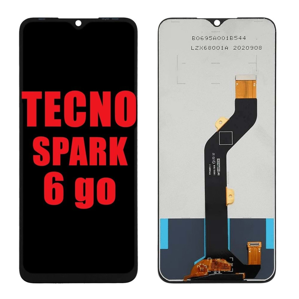 TEKNO SPARK 6GO (SİYAH) EKRAN ÇITASIZ