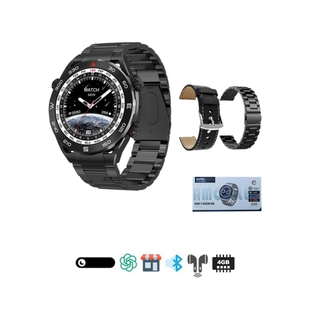 D4 PRO AMOLED WATCH