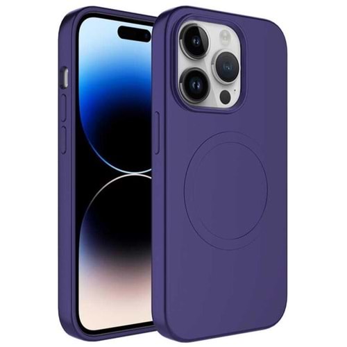 İPHONE 14 MAGSAFE ROUND MOPAL AİR - PURPLE - YSR