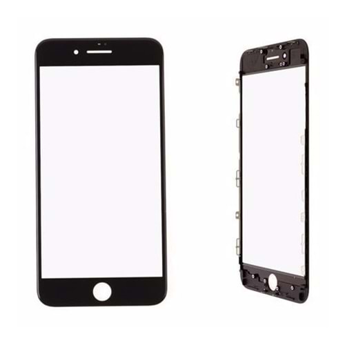 İPHONE 7G PLUS ÖN CAM OKALI ÇITALI - BLACK - YSR