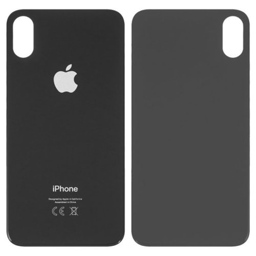 İPHONE X ARKA KAPAK - BLACK - YSR