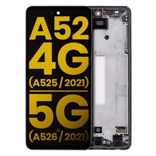 SAMSUNG A52 (A525) SİYAH SERVİS EKRAN