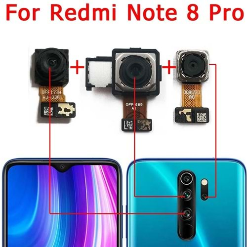 XİAOMİ REDMİ NOTE 8 ARKA KAMERA FULL SET