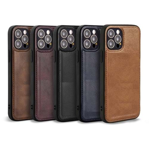 APPLE DERİ KILIF - APPLE - 13 - BROWN - YSR