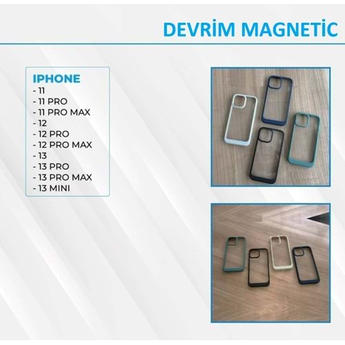 DEVRİM 360 MAGNETİC KILIF - APPLE - 14 PRO - SILVER - YSR