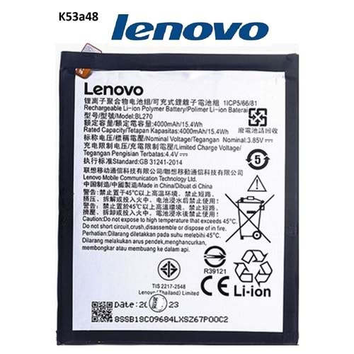 LENOVO K6 NOTE BATARYA