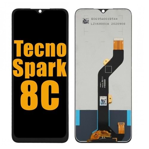 TEKNO SPARK 8C (SİYAH) ÇITASIZ EKRAN