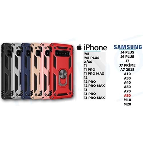 TANK & CROSS KILIF - SAMSUNG - A50 - BLACK - YSR