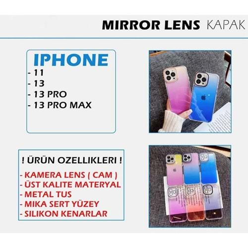 İPHONE 11 LENS MİRROR UÇAK - NAVY BLUE - YSR