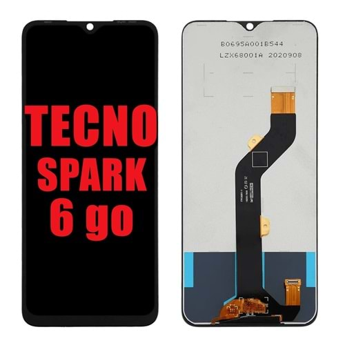 TEKNO SPARK 6GO (SİYAH) EKRAN ÇITASIZ